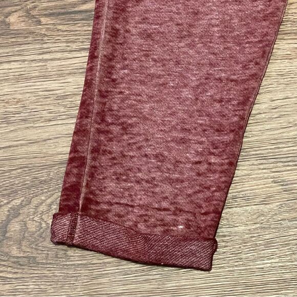 Pink Rose Jumper Jumpsuit Romper Heathered Burgandy size Medium - Picture 4 of 11